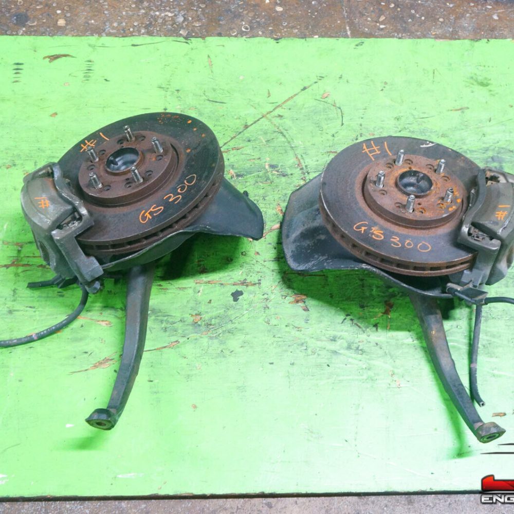 JDM 1998-2005 ARISTO LEXUS GS300 OEM FRONT BRAKES CALIPER SPINDLE HUB